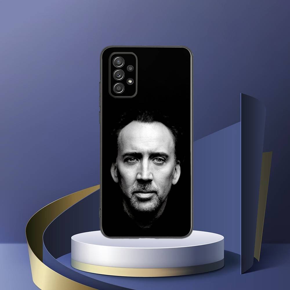 The handsome Nicolas Cage Phone Case For Samsung Galaxy S25,S24,S21,S22,S23,S30,Ultra,S20,Plus,Fe,Lite,Note,10,9,5G Black Cover