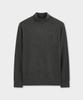 BROOKS BROTHERS Wool Cashmere Solid Half-Neck Sweater (Charcoal) (Bbwumbg406)