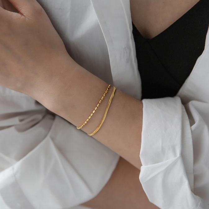 Women Bracelet for Women Double Layered Snake Bracelet Bangkok Bracelet