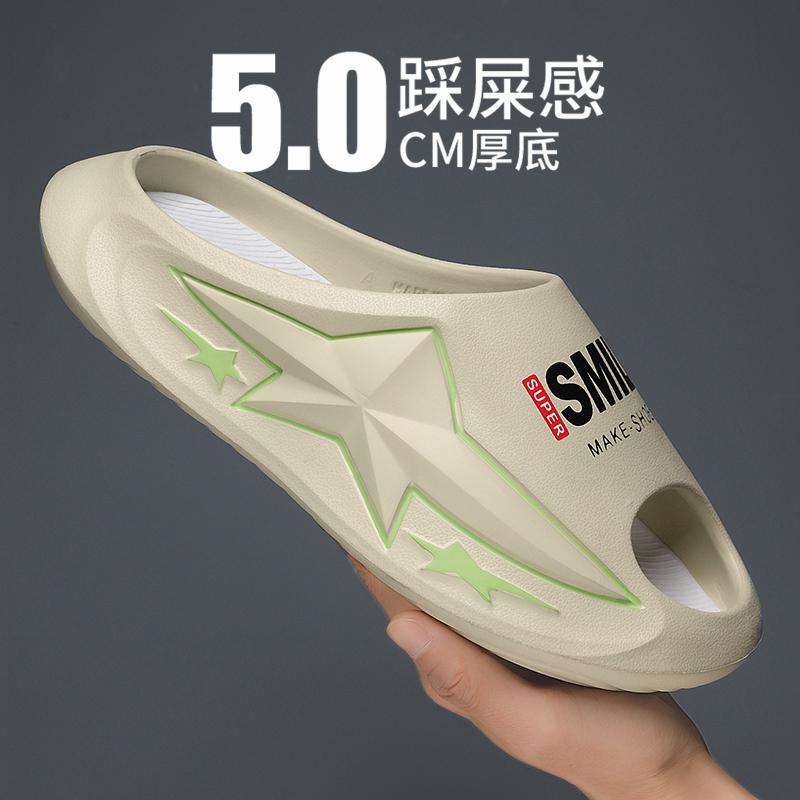 

Мужские тапочки, сандалии на плоской подошве, мужская обувь на толстой подошве, мягкая и удобная, износостойкая, нескользящая пляжная обувь, модная пляжная обувь 45 хаки