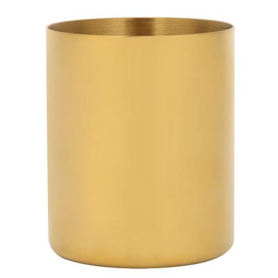 Stiftehalter aus Edelstahl, Tischvase, Make-up-Pinselhalter, Schreibtisch-Organizer