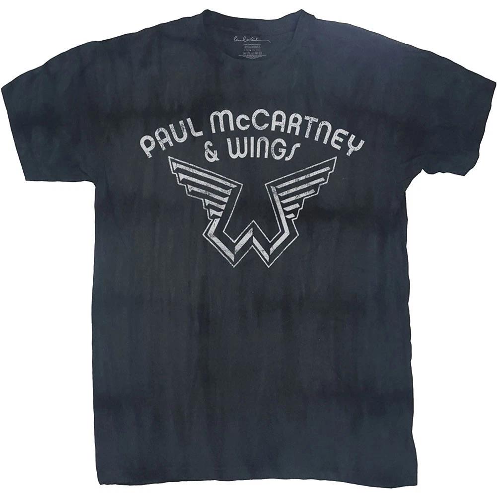Men s Paul Mccartney Logo (Dip-Dye) Tie Dye T-shirt XX-Large Blue XXXXL