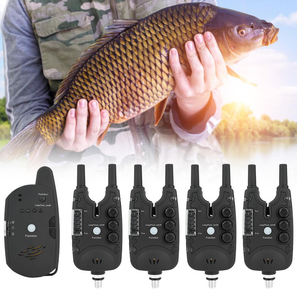 ABS LED Fishing Electronic Fish Bite Alarm Finder Sound Alert Indicator Accessory