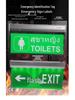 Brushed Aluminum LED Emergency Exit Sign with Acrylic Panel