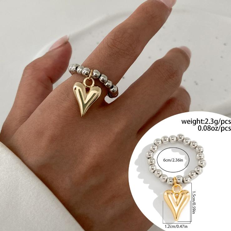 

European and American Fashion Ins Irregular Heart-shaped Necklace Earrings, Personalized Layered Accessories Zircon