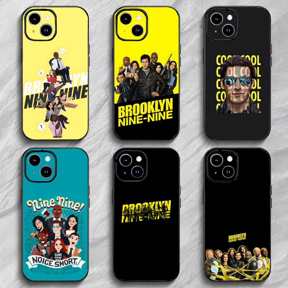 Coque de téléphone Drôle Spectacle Comique B-Brooklyn Nine-Nine Coque de téléphone Emballage Souple Léger Pour iPhone17 16 15 14 13ProMax