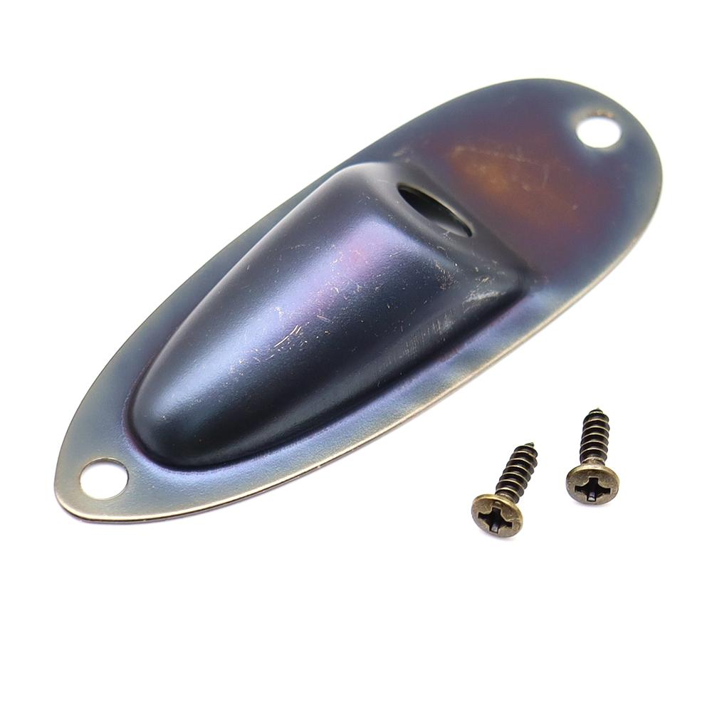 1pcs Boat-Shaped Guitar Jack Cover Plate Guitar Bass Jack Cover Jack Plate for ST SQ Electric Guitar 5 Coloer