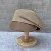 Béret en paille printanier pour femme - Chic français Élégant Unique et Amincissant Casquette Gavroche
