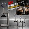 Adjustable C-clamp 304 Stainless Steel Fixed Holder Clip Square Clamp  Hardware Fasteners