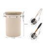 1.8L Tea Dried Fruit Storage Tank Coffee Powder Airtight Tank With Spoon Stainless Steel Coffee Beans Airtight Tank