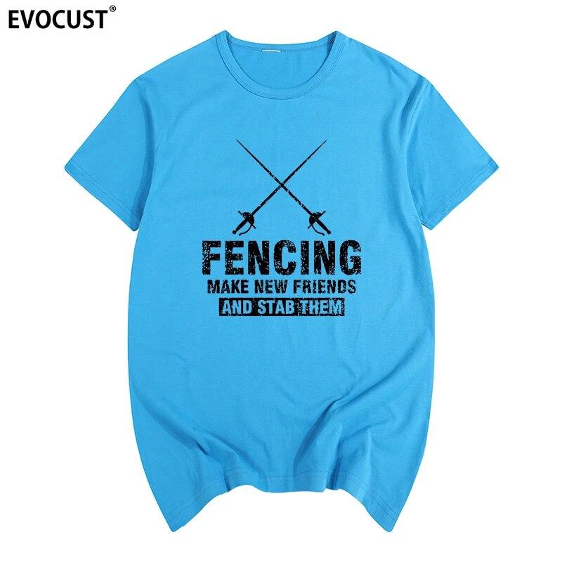 Fechten neue Freunde T-Shirt Baumwolle Unisex T-Shirt Neues TEE T-SHIRT Damen