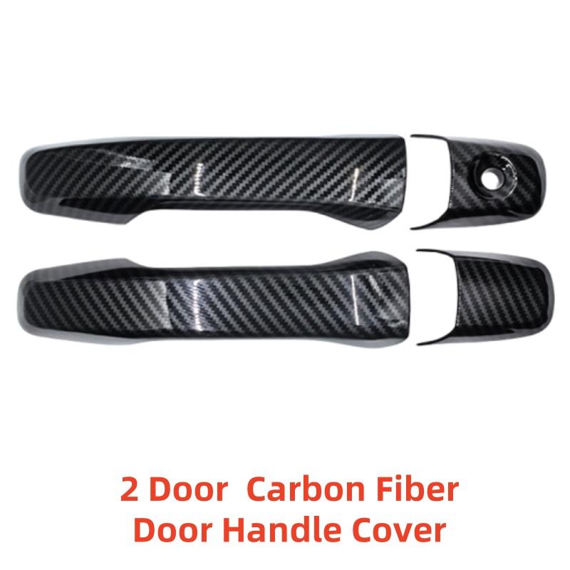 Carbon Car Accessory Door Handle Cover Trim Paste Style Chrome Silver For Ford Explorer 2011 2012 2013 2014 2015 2016 2017 2018