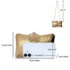 Luxury High-end 3D Embossing Women's Evening Bag Brand Design Diamond Flower Dinner Handbags Fashion Wedding Dress Crossbody Bag