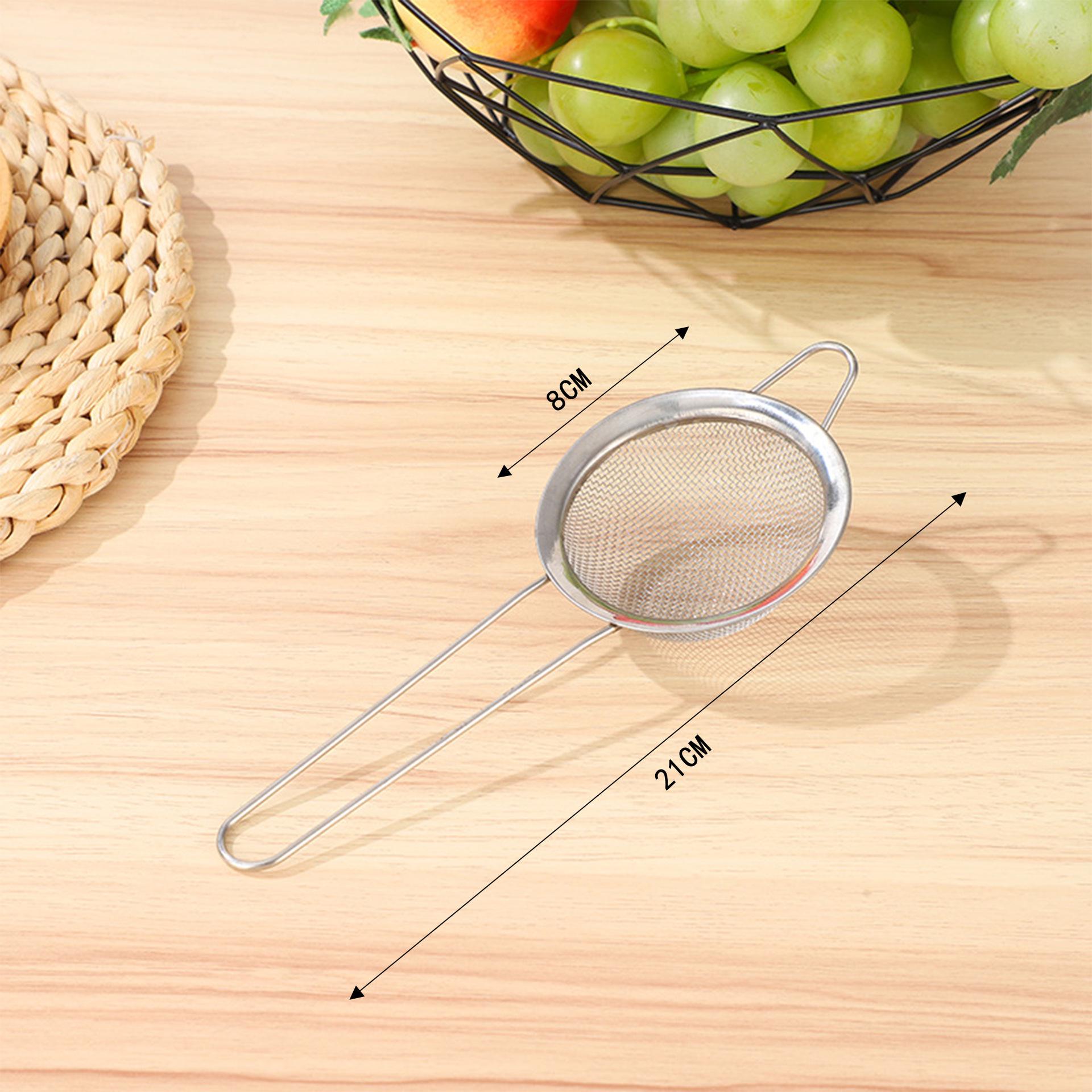 Stainless Steel Slotted Spoon and Sieve for Soy Milk, Juice, Medicine, and Flour