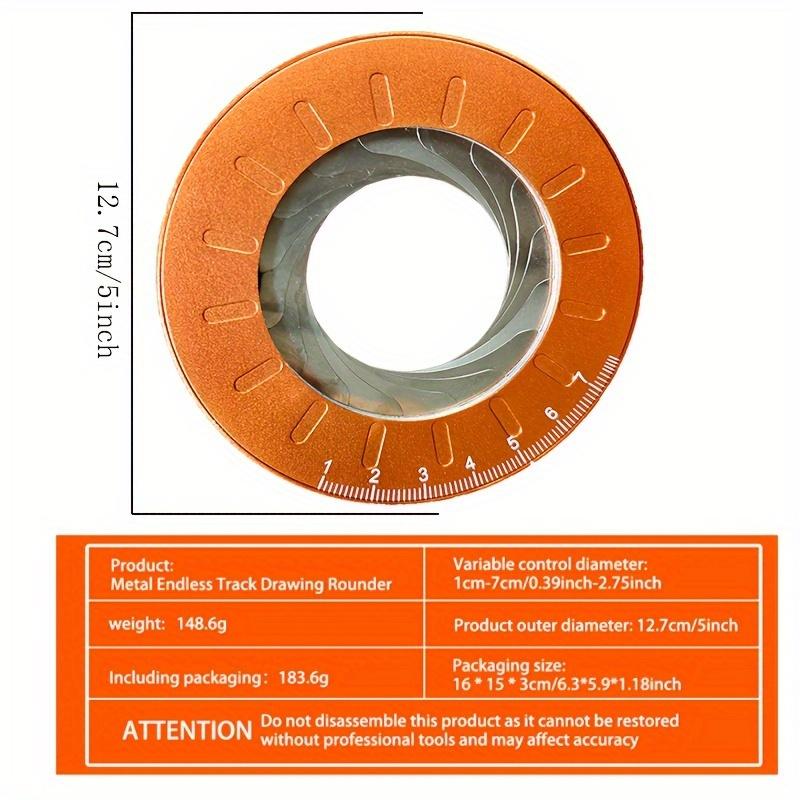 DIY Craft, Precision Metal Circle Drawing Tool – Adjustable, Smooth Line Creation,Durable Metal Construction with Infinite Rotation Capability
