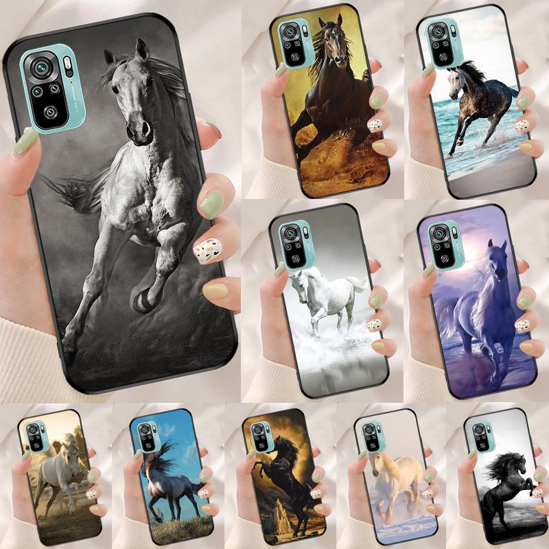 Coque Cheval au Galop Pour Xiaomi Redmi Note 13 Pro 14 12 11 9 10 9S 10S 11S 12S Redmi 10C 12C 13C 14C Étui