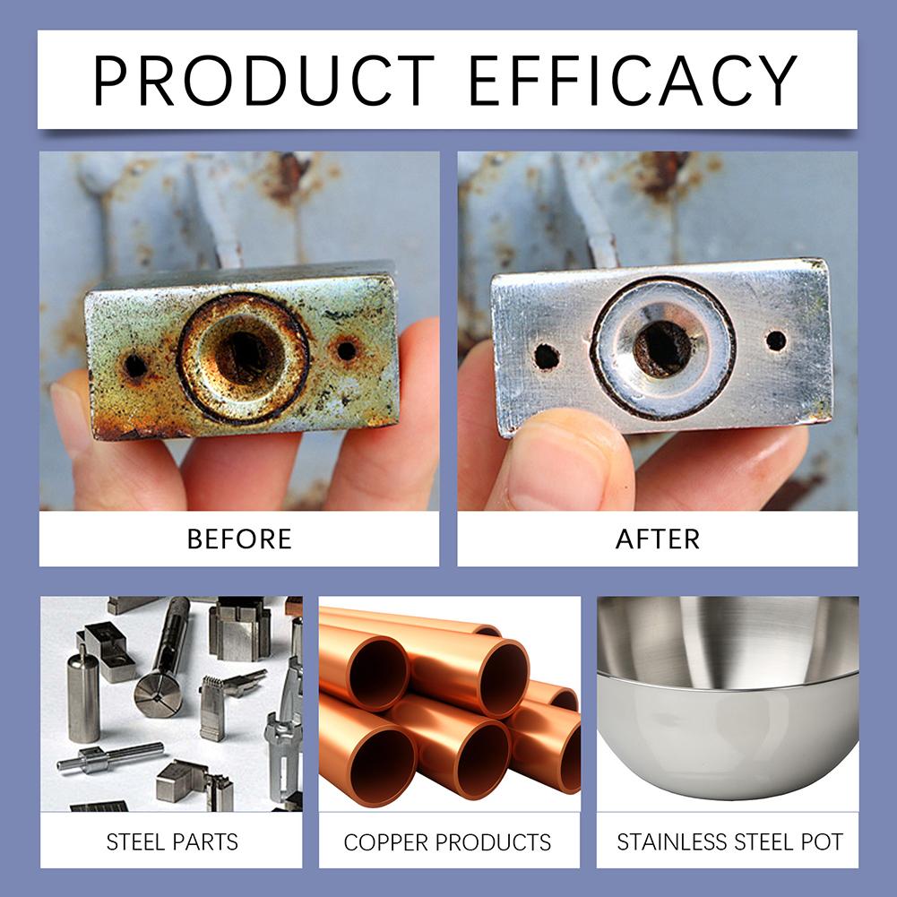120ml Heavy Duty Metal Car Rust Remover Fast Acting Rust Dissolver & Anti-Rust Coating For Metal Multi-Surface Cleaner