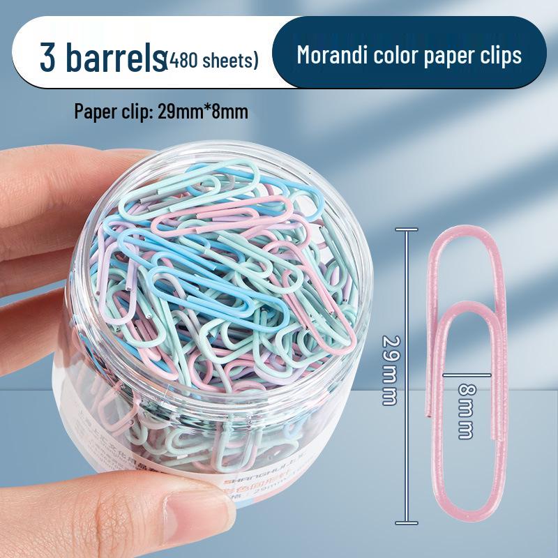 Durable Large Colored Paper Clips with Storage Box - Office & Home Stationery