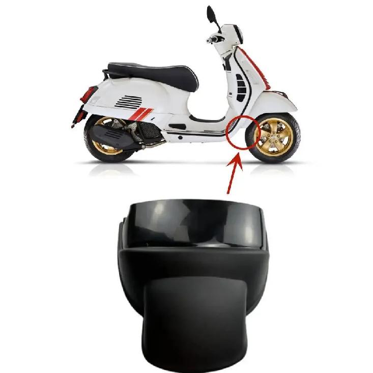 Motorcycle Front Mudguard For Vespa GTS125 GTS250 GTS300 GTV300 2005-2021Splash Guard Motorcycle Tyre Flaps Accessories Black