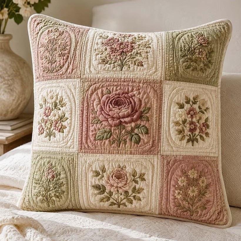 Quilting embroidery living room bedroom pillow cover 3D printing color pattern