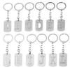 2026 DIY A-Z Letters Key Chain For Name Silver Color Steel Keychain Women Men Car Key Ring Simple Key Holder Party Gift Jewelry