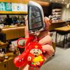 Adorable Cartoon Caishen Keychain Lucky Charm For Car Keys And Bags Perfect New Year Gift