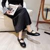 Soft Leather Round Toe Mary Jane Low Heel Shoes - Versatile, Comfortable, Non-Rubbing Women's Footwear for Daily Commute