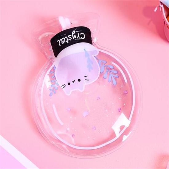 

Мультяшный узор ПВХ круглый мешок для горячей воды взрывозащищенный прозрачный для впрыска воды Cat