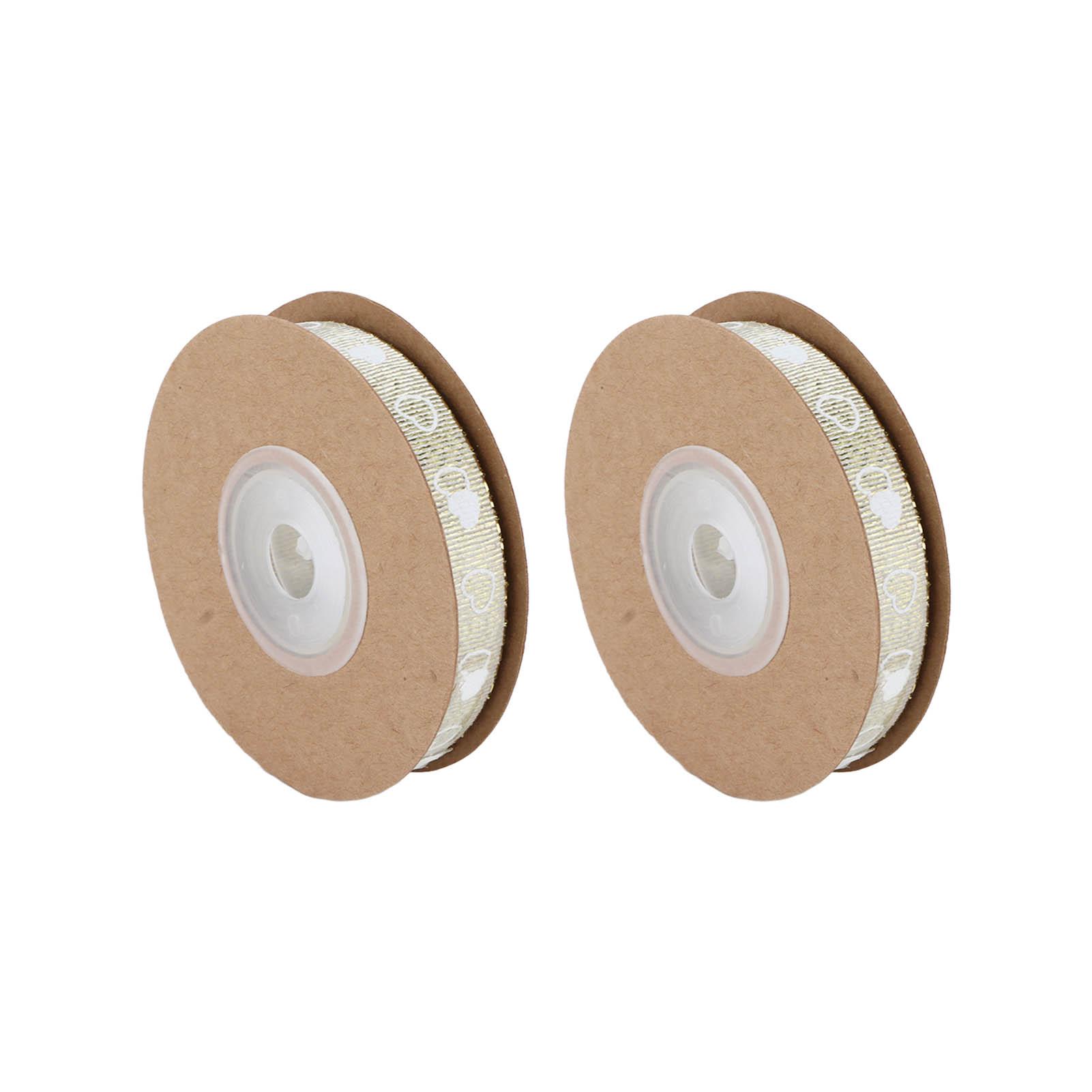 

2 Pcs Love Printing Ribbon Washable DIY Crafts Wedding Gift Wrapping Decoration Ribbon