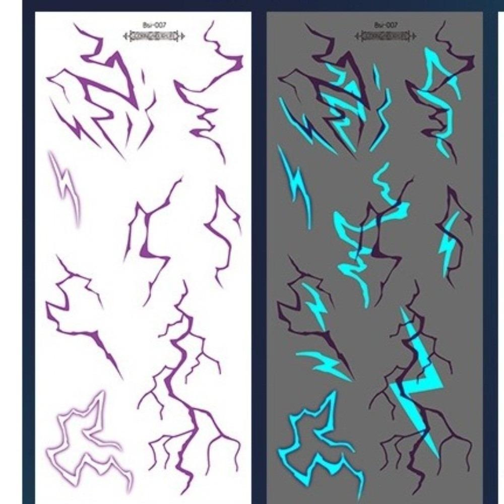 Crack Mark Temporary Tattoo Stickers Waterproof Body Art Stickers Halloween Tattoo Stickers Makeup