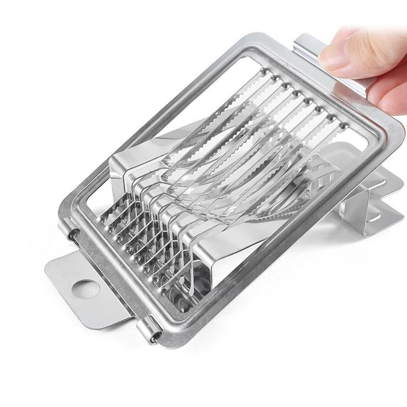 Stainless Steel Multifunction Egg Slicers Section Cutter Divider Plastic Splitter Cut Device Creative Kitchen Tools