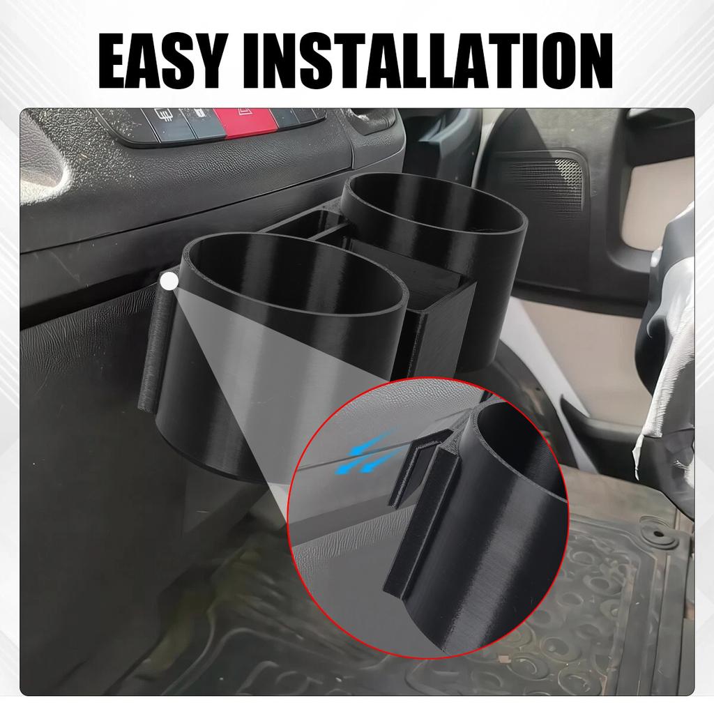 Portabicchieri Doppio per Console Centrale per Fiat Ducato Peugeot Boxer Citroen Relay Furgone Centro 2007 Scatola Portaoggetti