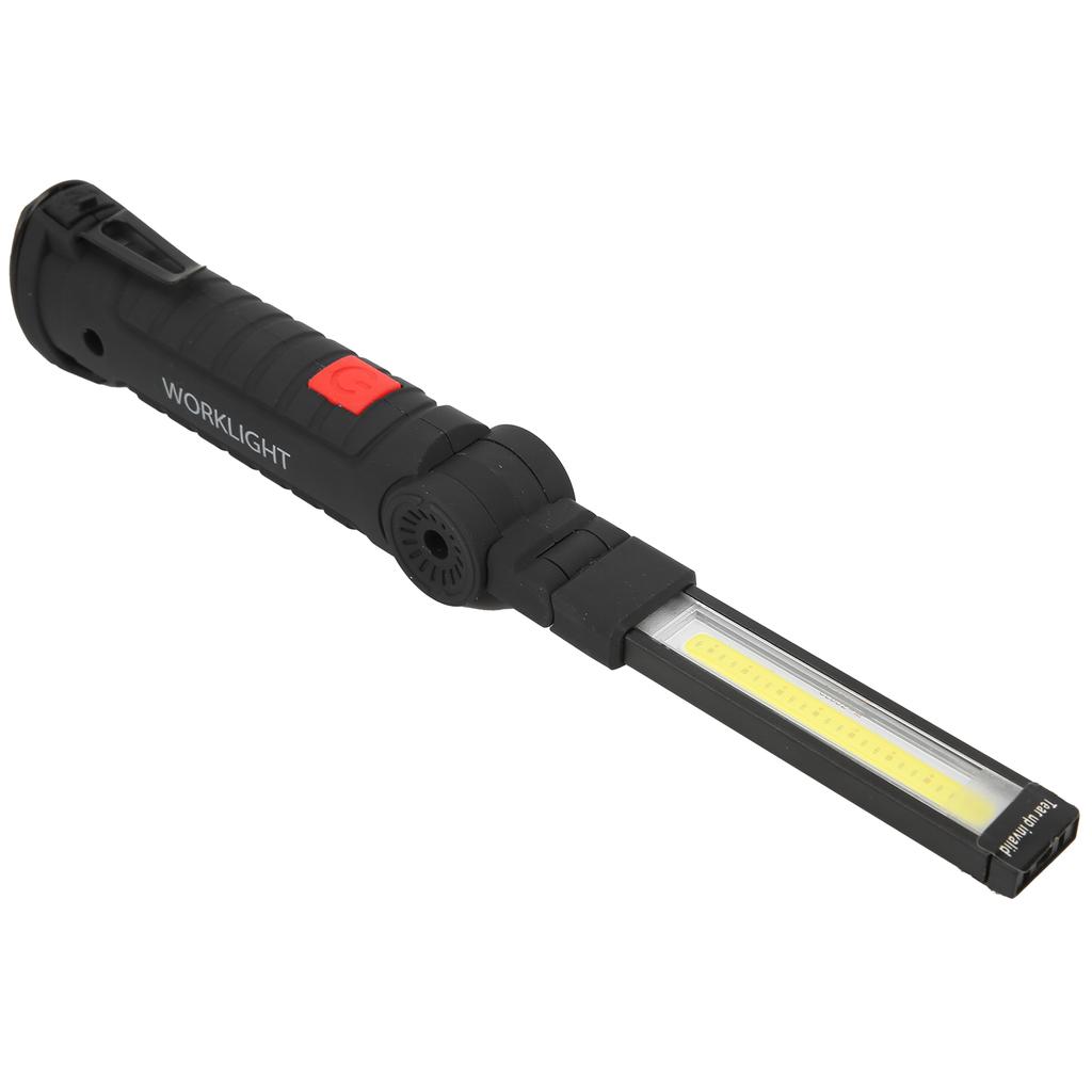 Linterna USB recargable, luz de trabajo plegable multifuncional, linterna LED COB para acampar
