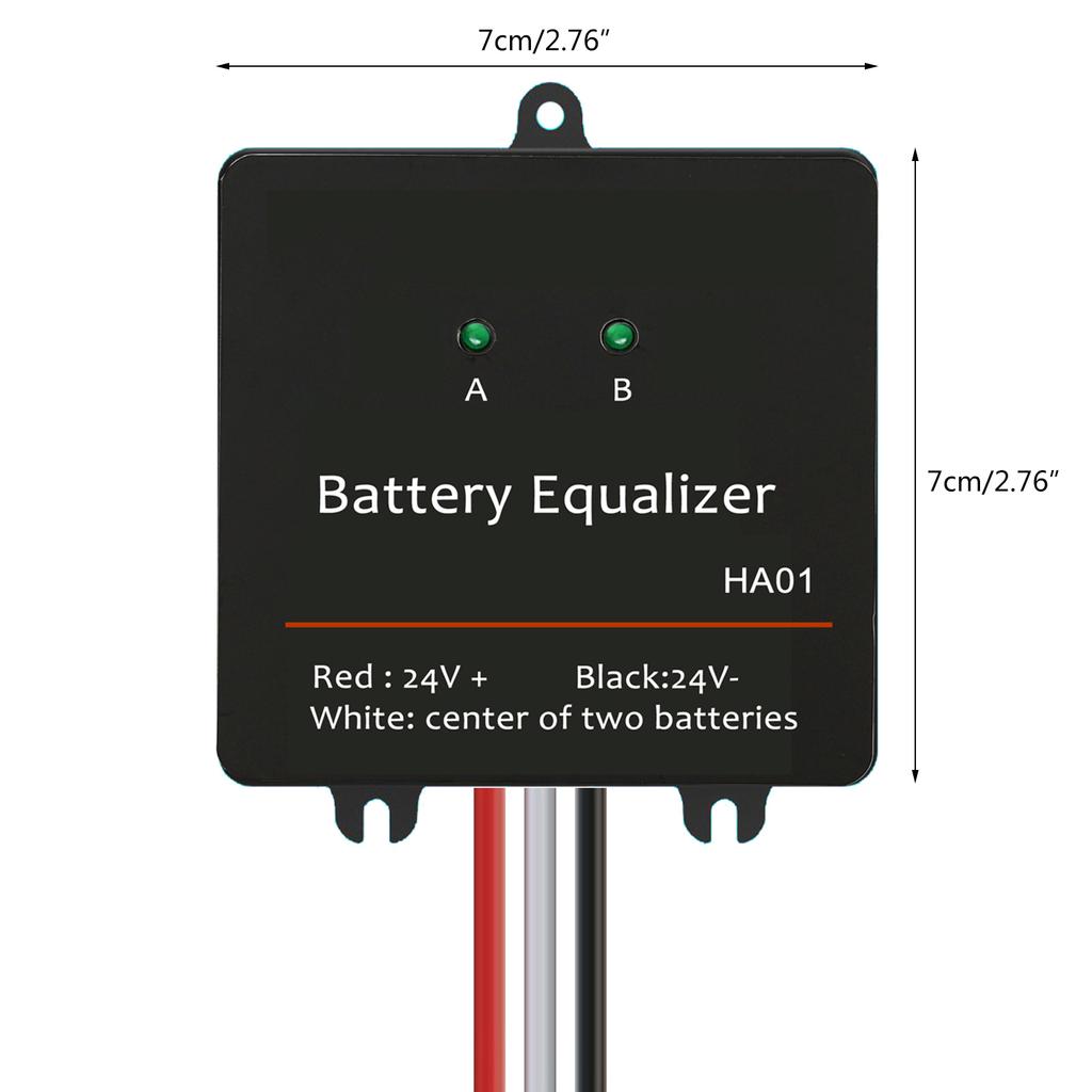 Batterien Spannungsausgleicher 24V Batterieausgleicher für Blei-Säure-Lithium-Batterie mit LED-Anzeige Batterieausgleicher