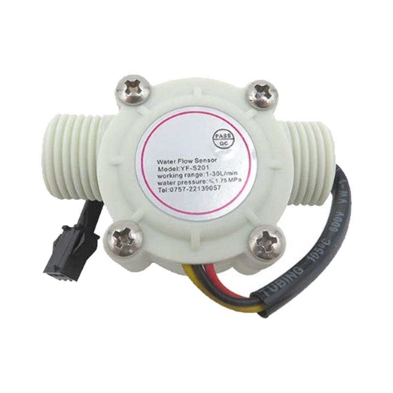 Accuracy Liquid Flows Meter with Hall Effect Technology G1/2 Fitting for Immediate Monitoring In Hot Water Systems