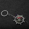 One Piece Luffy Rotatable Skull Keychain | Vintage Compass Metal Key Ring | Anime Fans Gift for Car Keys