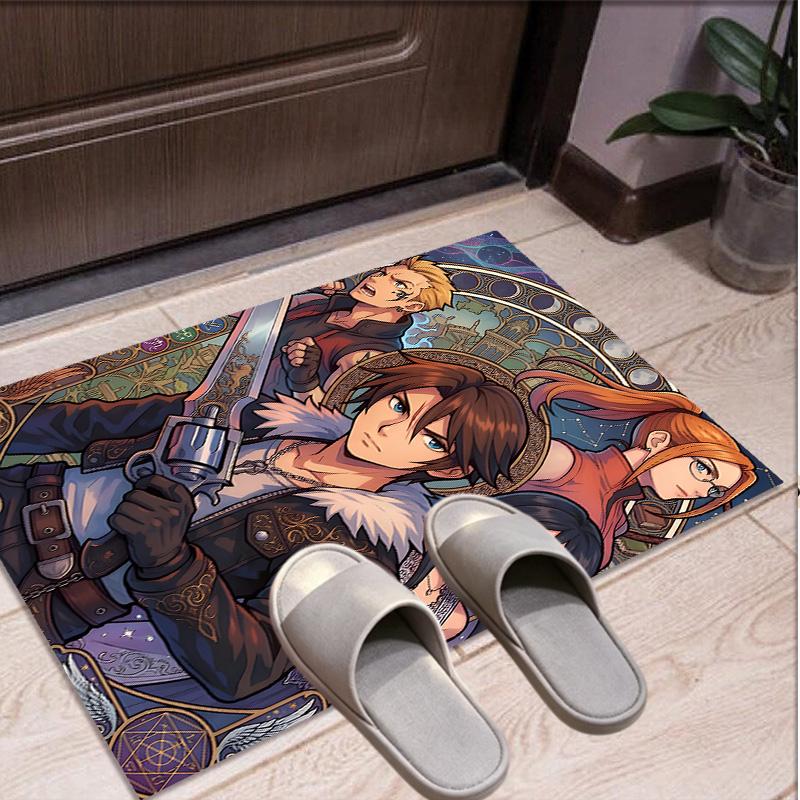 Final Fantasy Pattern Rug, Indoor/Outdoor Mat, for Picnic, Gameroom, Bedroom, Office, Living Room, Home Decor Carpet, Birthday Gift