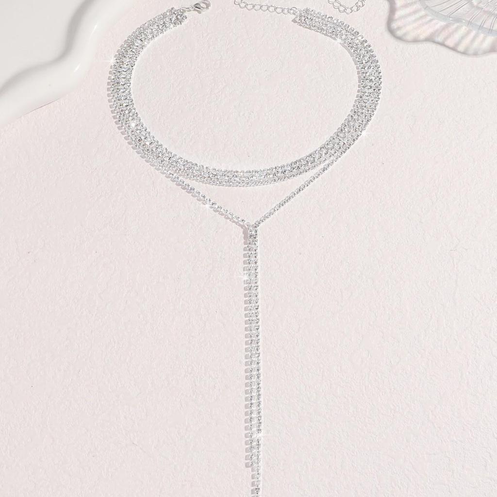 Trendy European & American Snake Chain Tassel Necklace - Cool, Minimalist Design