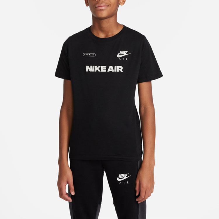 Nike T-Shirt Mother Print Round Neck Casual Short Sleeve American Vintage Kids Tops Black DO1813-010