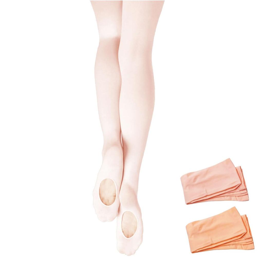Asahi Kasei ROICA Convertible Ballet Tights with Gusset and Made in Royal ChildS Kids' Perforations, Japan, Pink, ZD2002C,