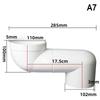 110MM Offset WC Connection Nozzle Toilet Adapter Pipe for Effortless Assembly Setup