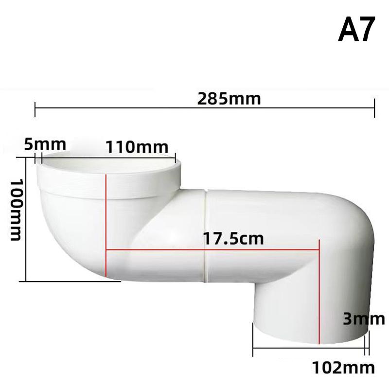 110MM Offset WC Connection Nozzle Toilet Adapter Pipe for Effortless Assembly Setup