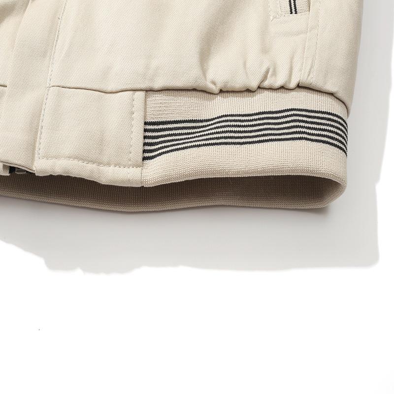 Add Pile Thickened Pure Cotton Wash Jacket Men's Coat Autumn and Winter New Jacket Stand Collar Casual Men's Coat