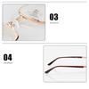Men Reading Glasses Metal Presbyopia Glass Lens Anti-fatigue Eyeglasses With 0 +0.5 0.75 1.0 1.25 1.5 1.75 2.0 2.5 2.75 To 6.0