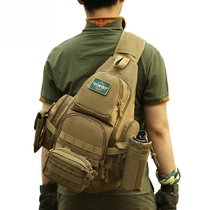 High Quality Men Tactical Sling Chest Bags Military Camping Hiking Hunting Outdoor Sport Pack