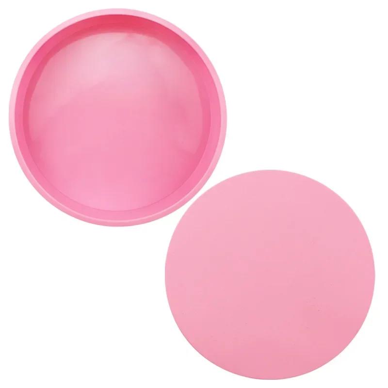 

Non-stick 8 Inch Round Silicone Cake Baking Pan, Bakery Bakeware Tray, Home Kitchen Baking Supplies розовый