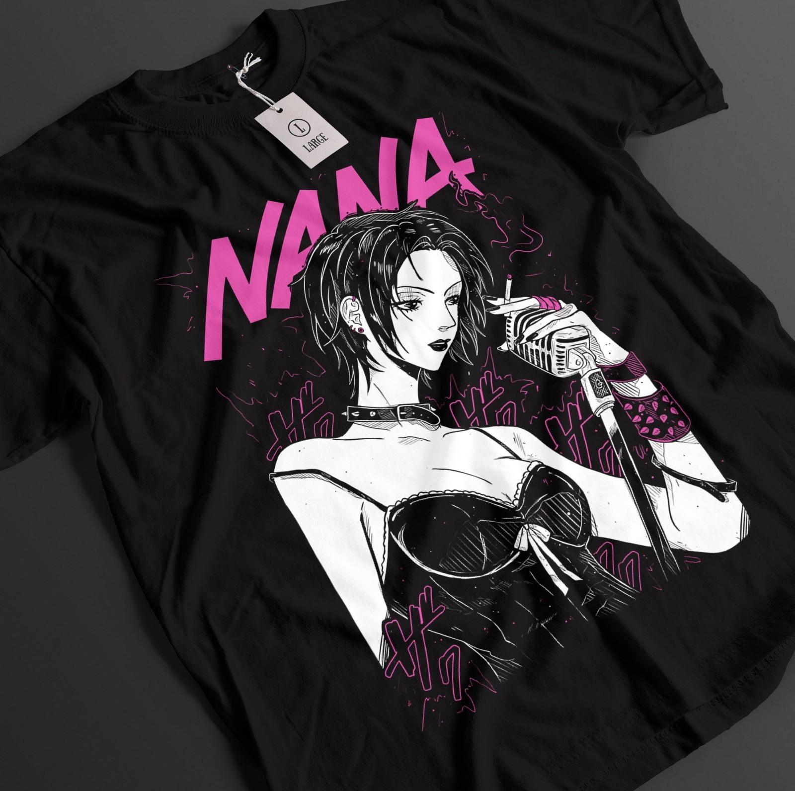

Nana Osaki Shirt Hachi Tshirt Ren T-Shirt Mens Womens Tees Top Yasu Top Shin Romance Love Anime Tee 2XL