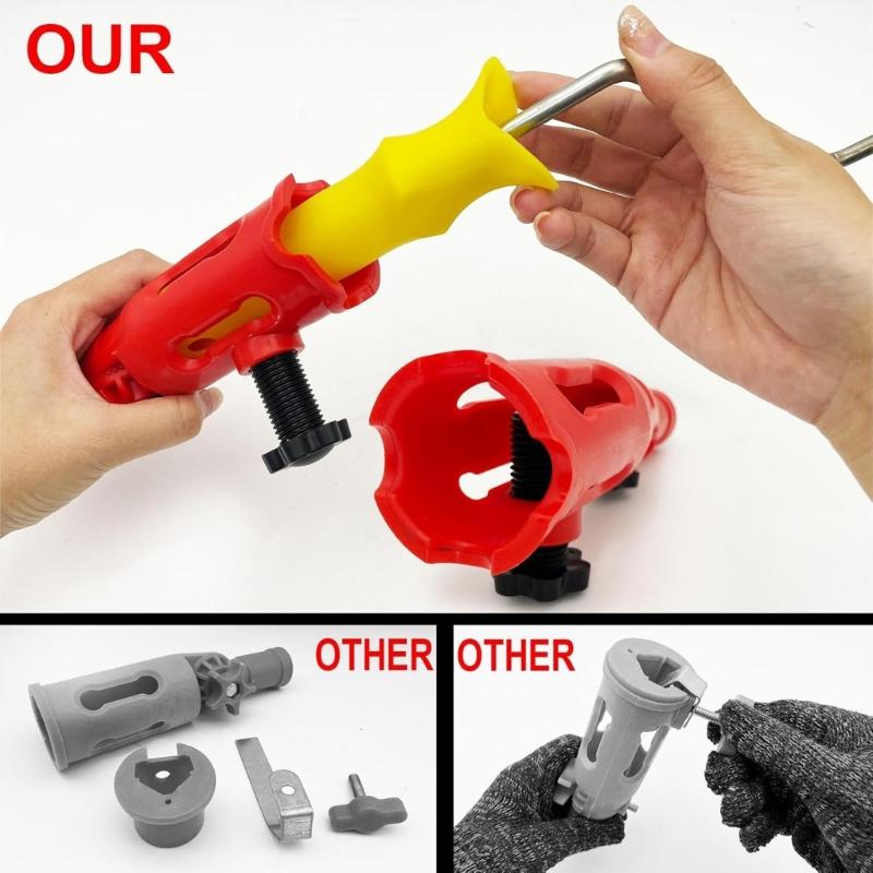 Rotating Head Plastic Paint Brush Holder Painting Tool Adapter Plastic Extension Poles Attachment Holder Enduring