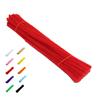 100pcs Pipe Cleaners Flexible Bendable Pure Color Polyester Chenille Stems DIY Children's Early Educ