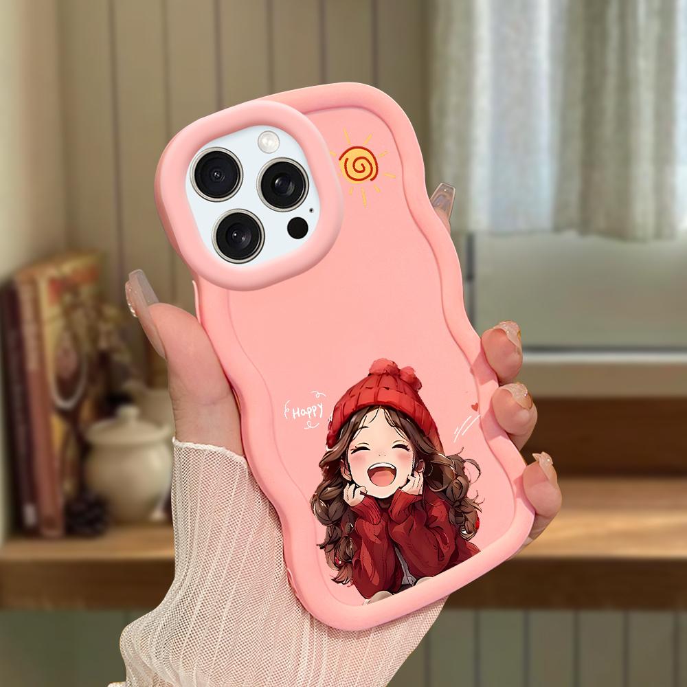 Big Wave Edge Mäkký silikónový materiál Macaron Puzdro na telefón Nárazuvzdorné ochranné gumové puzdro pre iPhone Samsung Huawei Honor Xiaomi Redmi OnePlus Moto